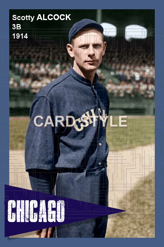 Scotty Alcock - 1914 Chicago White Sox - choose a size & style