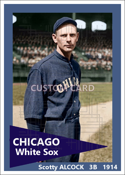 Scotty Alcock - 1914 Chicago White Sox - choose a size & style