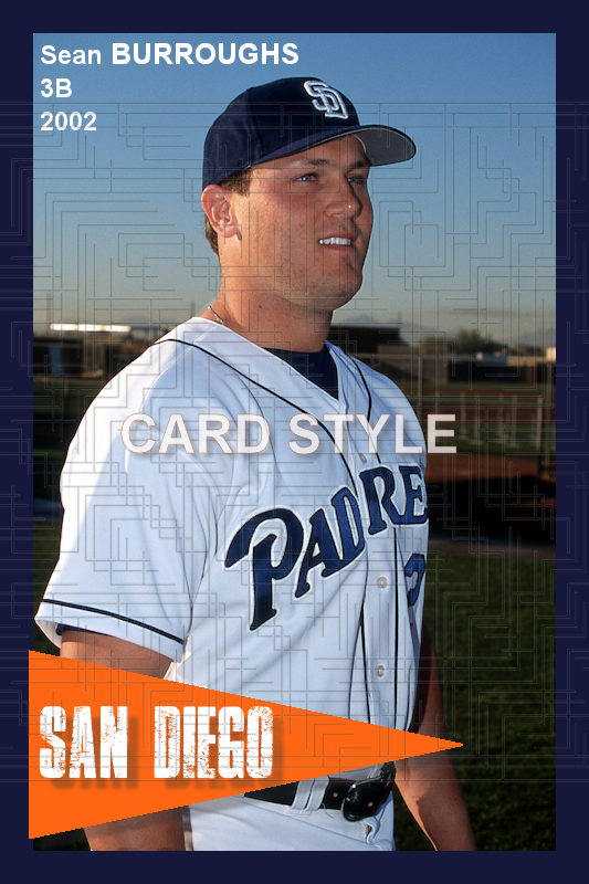 Sean Burroughs - 2002 San Diego Padres - choose a size & style