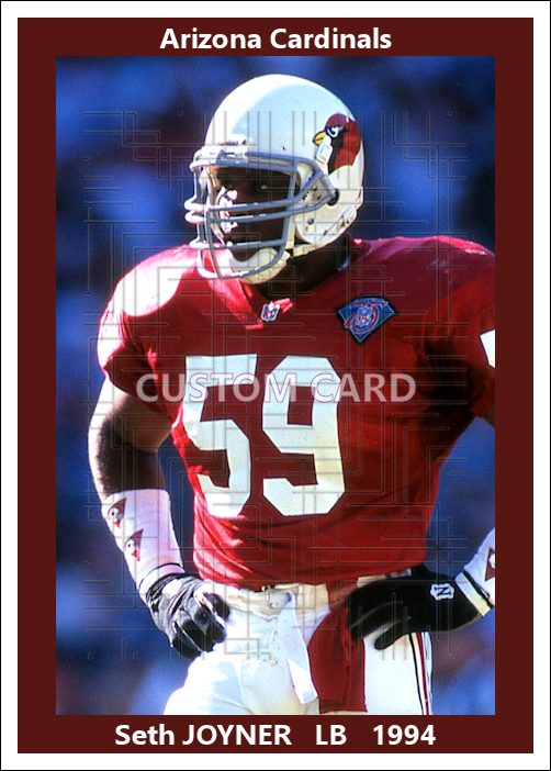 Seth Joyner - 1994 Arizona Cardinals - choose a size & style