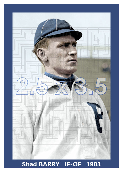 Shad Barry - 1903 Philadelphia Phillies - choose a size & style