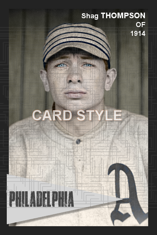 Shag Thompson - 1914 Philadelphia Athletics - choose a size & style