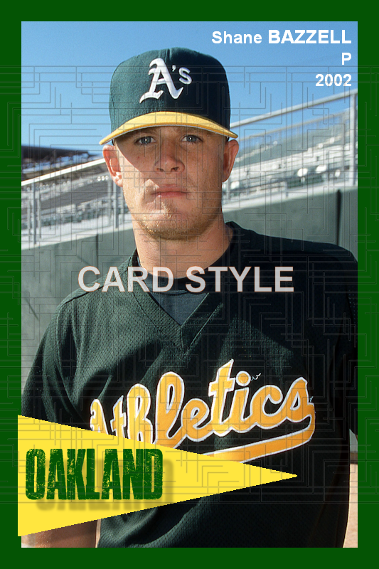 Shane Bazzell - 2002 Oakland Athletics - choose a size & style