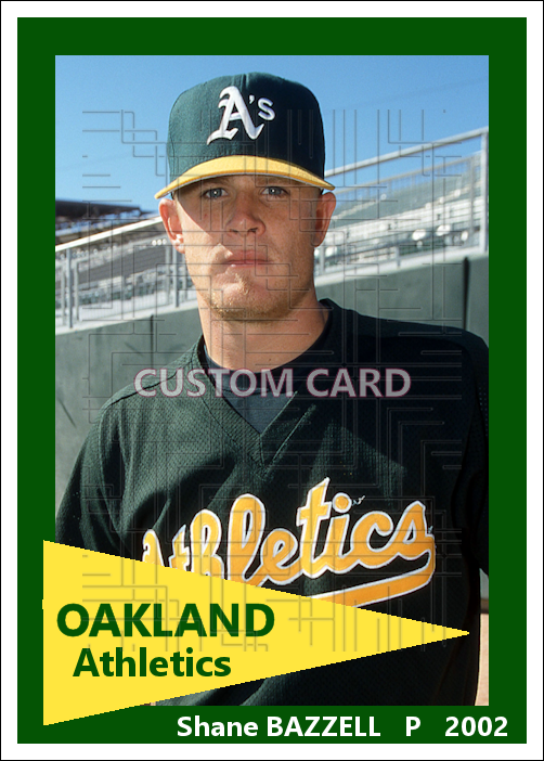 Shane Bazzell - 2002 Oakland Athletics - choose a size & style