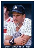 Shane Turner - 1987 New York Yankees spring training - choose a size & style