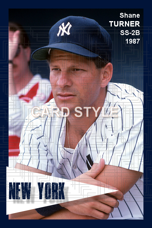 Shane Turner - 1987 New York Yankees spring training - choose a size & style