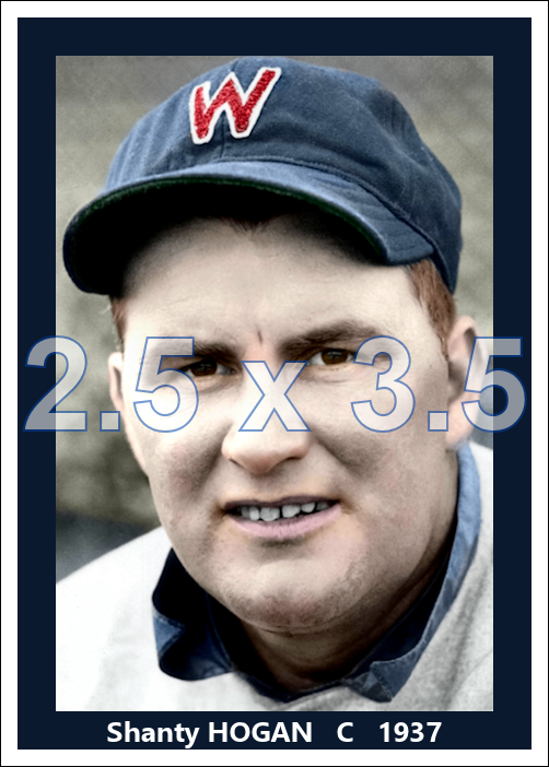 Shanty Hogan - 1937 Washington Senators - choose a size & style