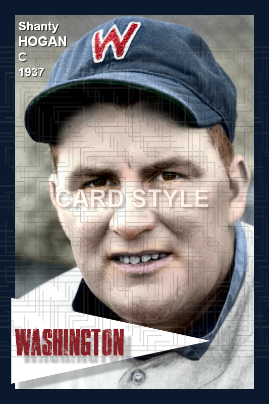Shanty Hogan - 1937 Washington Senators - choose a size & style
