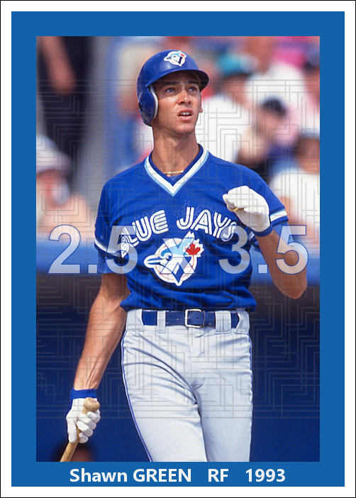 Shawn Green - 1993 Toronto Blue Jays - choose a size & style