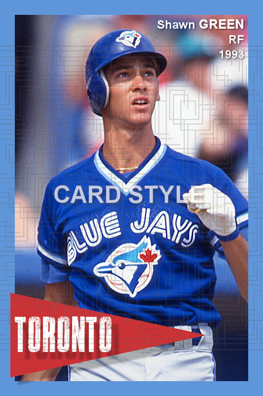 Shawn Green - 1993 Toronto Blue Jays - choose a size & style