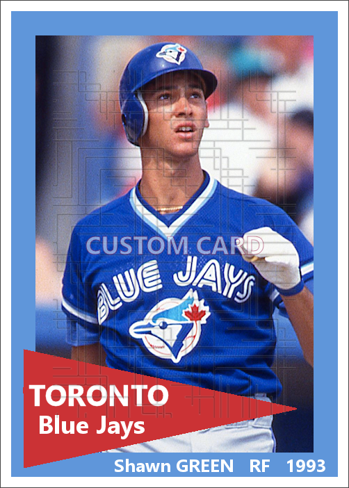 Shawn Green - 1993 Toronto Blue Jays - choose a size & style