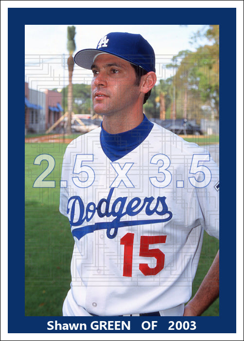 Shawn Green - 2003 Los Angeles Dodgers - choose a size & style