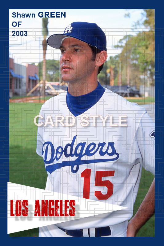 Shawn Green - 2003 Los Angeles Dodgers - choose a size & style