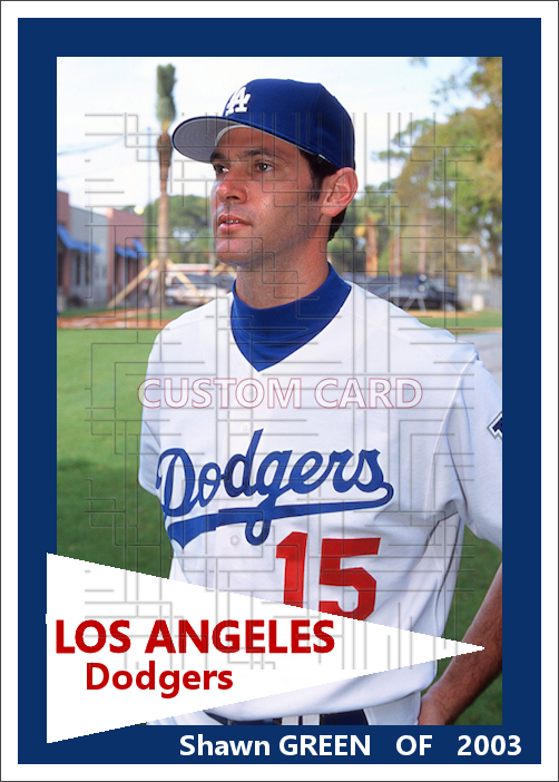 Shawn Green - 2003 Los Angeles Dodgers - choose a size & style
