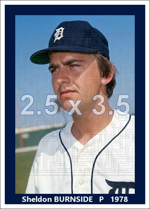Sheldon Burnside - 1978 Detroit Tigers - choose a size & style