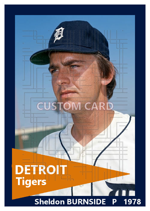 Sheldon Burnside - 1978 Detroit Tigers - choose a size & style