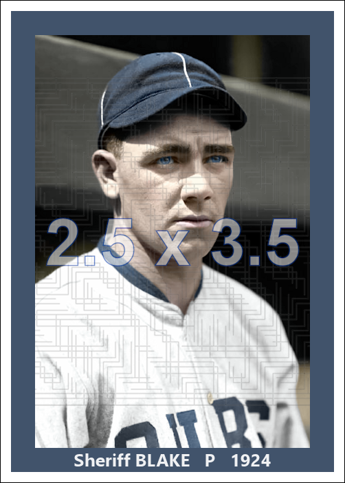 Sheriff Blake - 1924 Chicago Cubs - choose a size & style