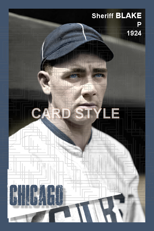 Sheriff Blake - 1924 Chicago Cubs - choose a size & style