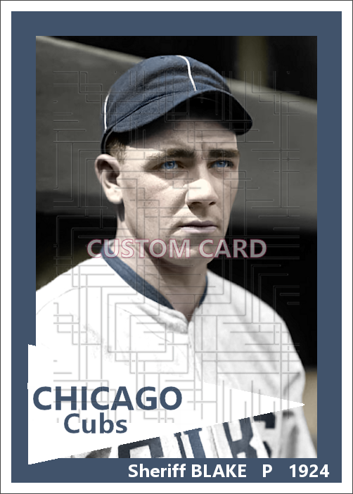 Sheriff Blake - 1924 Chicago Cubs - choose a size & style