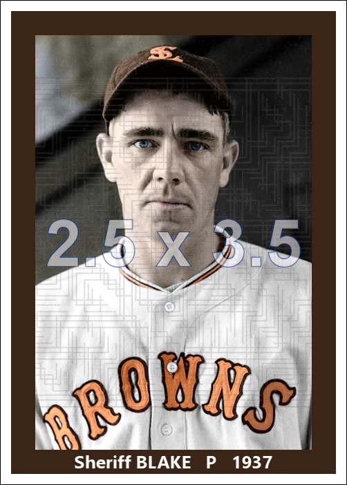 Sheriff Blake - 1937 St. Louis Browns - choose a size & style