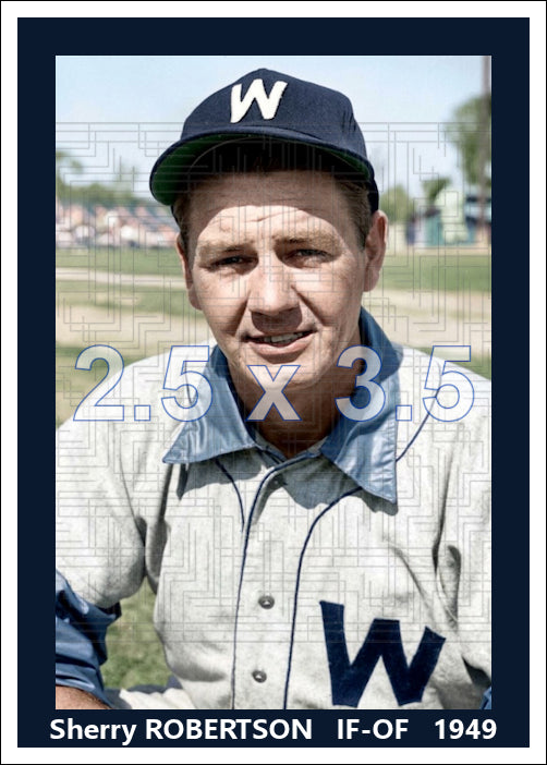 Sherry Robertson - 1949 Washington Senators - choose a size & style