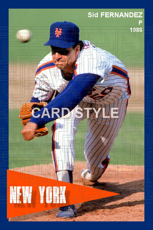 Sid Fernandez - 1986 New York Mets - choose a size & style