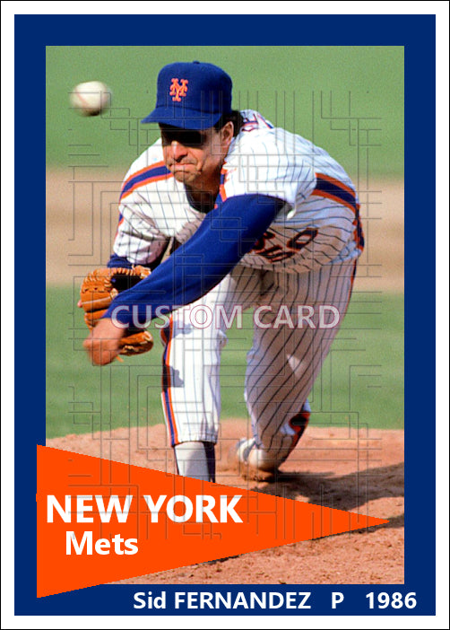 Sid Fernandez - 1986 New York Mets - choose a size & style