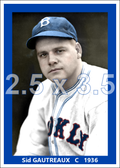 Sid Gautreaux - 1936 Brooklyn Dodgers - choose a size & style