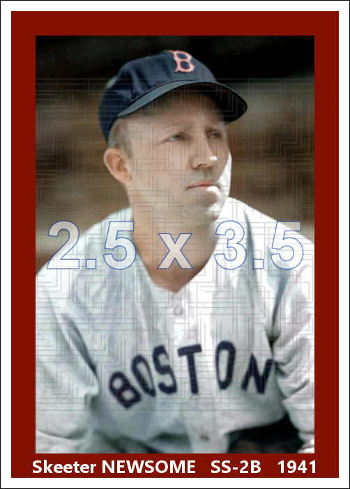 Skeeter Newsome - 1941 Boston Red Sox - choose a size & style