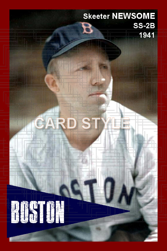 Skeeter Newsome - 1941 Boston Red Sox - choose a size & style
