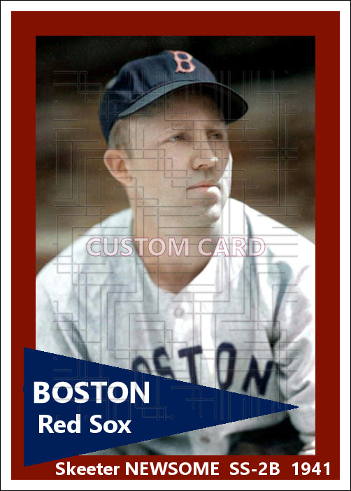 Skeeter Newsome - 1941 Boston Red Sox - choose a size & style