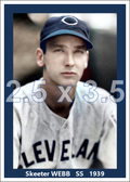 Skeeter Webb - 1939 Cleveland Indians - choose a size & style