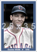 Skeeter Webb - 1940 Chicago White Sox - choose a size & style