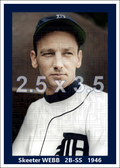 Skeeter Webb - 1946 Detroit Tigers - choose a size & style