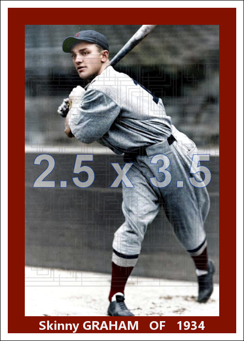 Skinny Graham - 1934 Boston Red Sox - choose a size & style