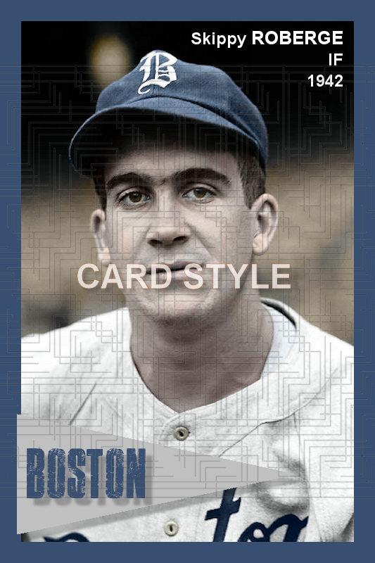 Skippy Roberge - 1942 Boston Braves - choose a size & style