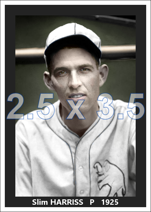 Slim Harriss - 1925 Philadelphia Athletics - choose a size & style