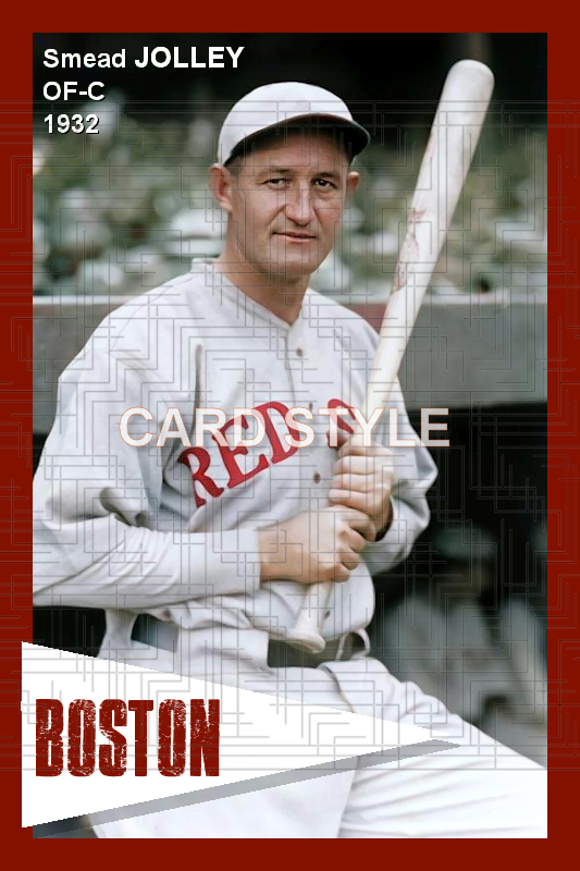 Smead Jolley - 1932 Boston Red Sox - choose a size & style