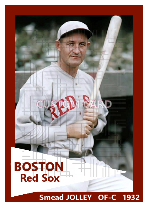 Smead Jolley - 1932 Boston Red Sox - choose a size & style
