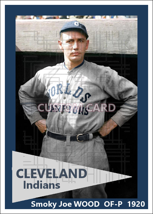 Smoky Joe Wood - 1920 Cleveland Indians - choose a size & style