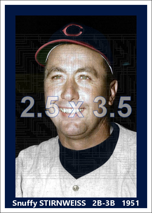 Snuffy Stirnweiss - 1951 Cleveland Indians - choose a size & style