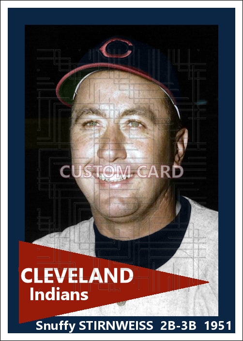 Snuffy Stirnweiss - 1951 Cleveland Indians - choose a size & style
