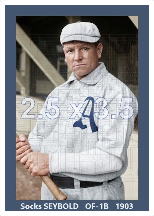 Socks Seybold - 1903 Philadelphia Athletics - choose a size & style