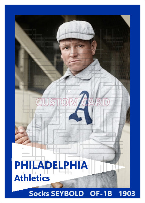 Socks Seybold - 1903 Philadelphia Athletics - choose a size & style
