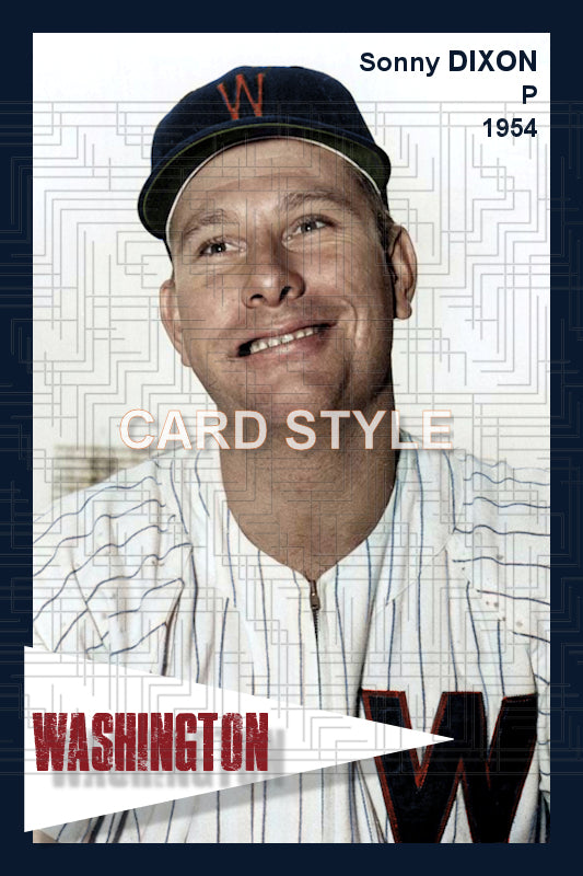 Sonny Dixon - 1954 Washington Senators - choose a size & style