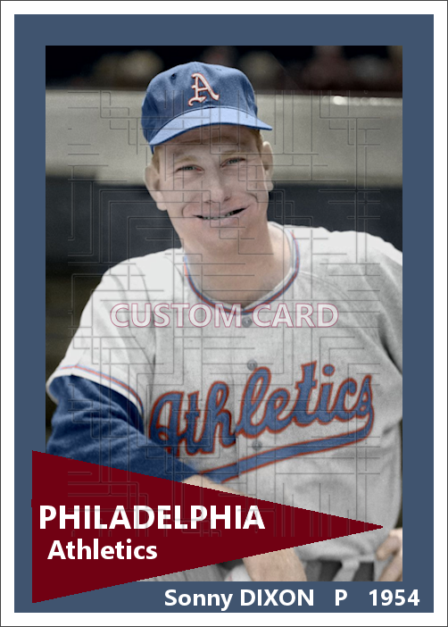 Sonny Dixon - 1954 Philadelphia Athletics - choose a size & style