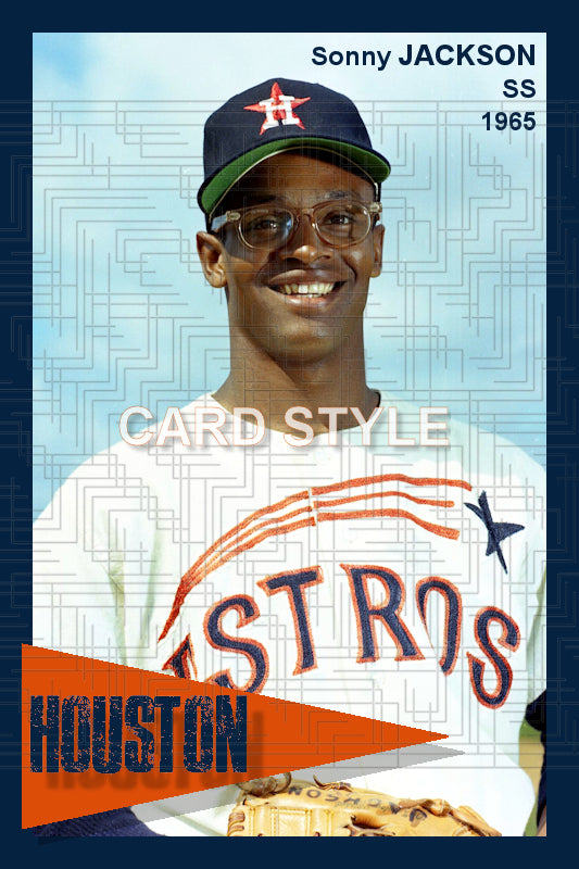 Sonny Jackson - 1965 Houston Astros - pose A - choose a size & style
