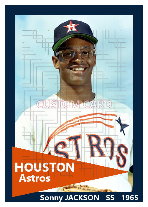 Sonny Jackson - 1965 Houston Astros - pose A - choose a size & style