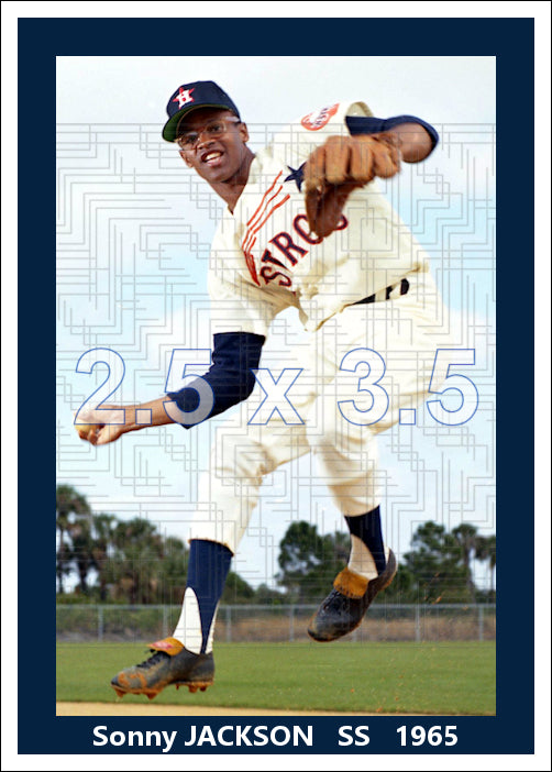 Sonny Jackson - 1965 Houston Astros - pose B - choose a size & style