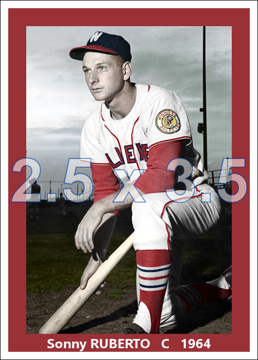 Sonny Ruberto - 1964 Winnipeg Goldeyes - choose a size & style